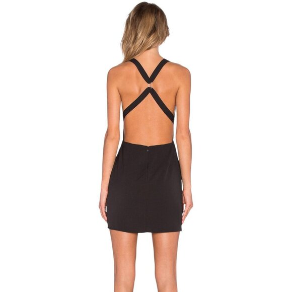 NBD X Revolve NWT Do Anything Black Mini Dress Sz S - Picture 3 of 11